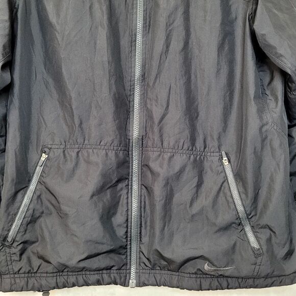 Nike Black Windbreaker Jacket Size Large - Picture 3 of 11